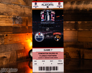 Florida Panthers 2024 Stanley Cup Ticket Stub Single Layer Metal Wall Art
