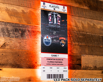 Florida Panthers 2024 Stanley Cup Ticket Stub Single Layer Metal Wall Art