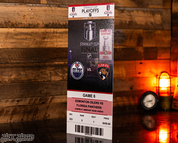 Florida Panthers 2025 Stanley Cup Ticket Stub Single Layer Metal Wall Art