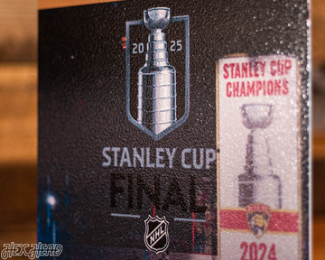 Florida Panthers 2025 Stanley Cup Ticket Stub Single Layer Metal Wall Art