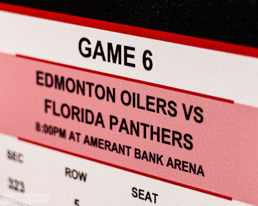 Florida Panthers 2025 Stanley Cup Ticket Stub Single Layer Metal Wall Art