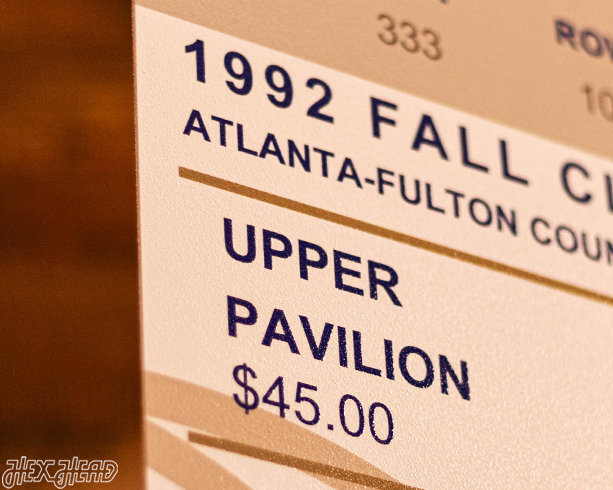 Toronto Blue Jays 1992 World Series Ticket Stub Single Layer Metal Wall Art