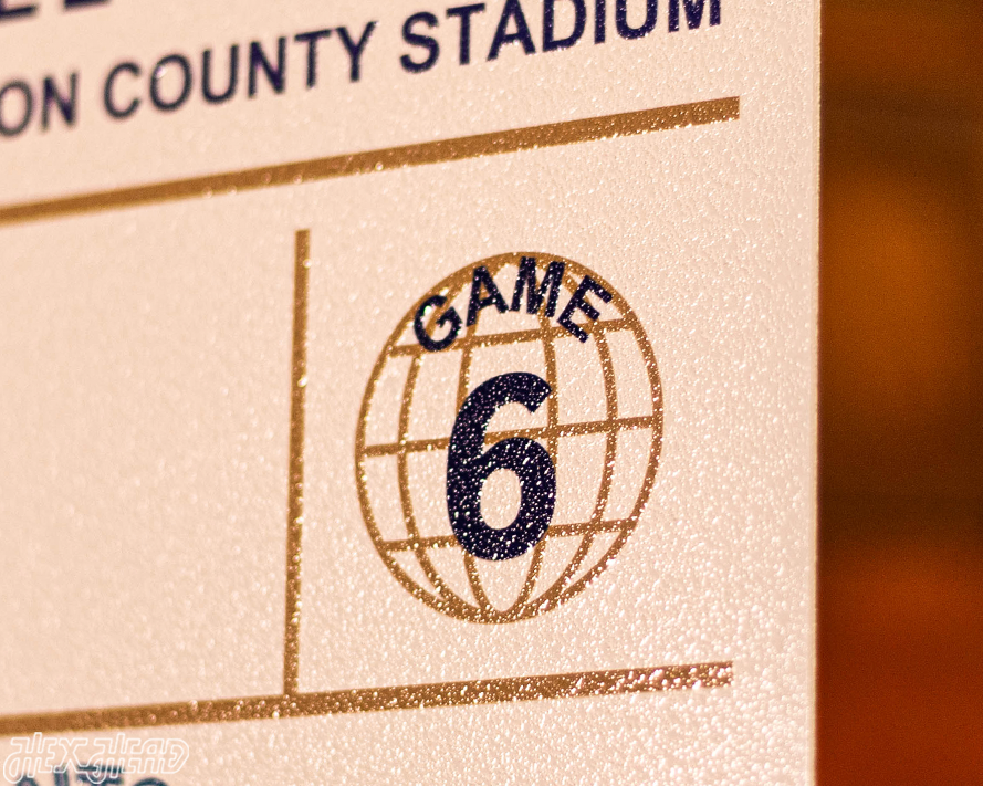 Toronto Blue Jays 1992 World Series Ticket Stub Single Layer Metal Wall Art