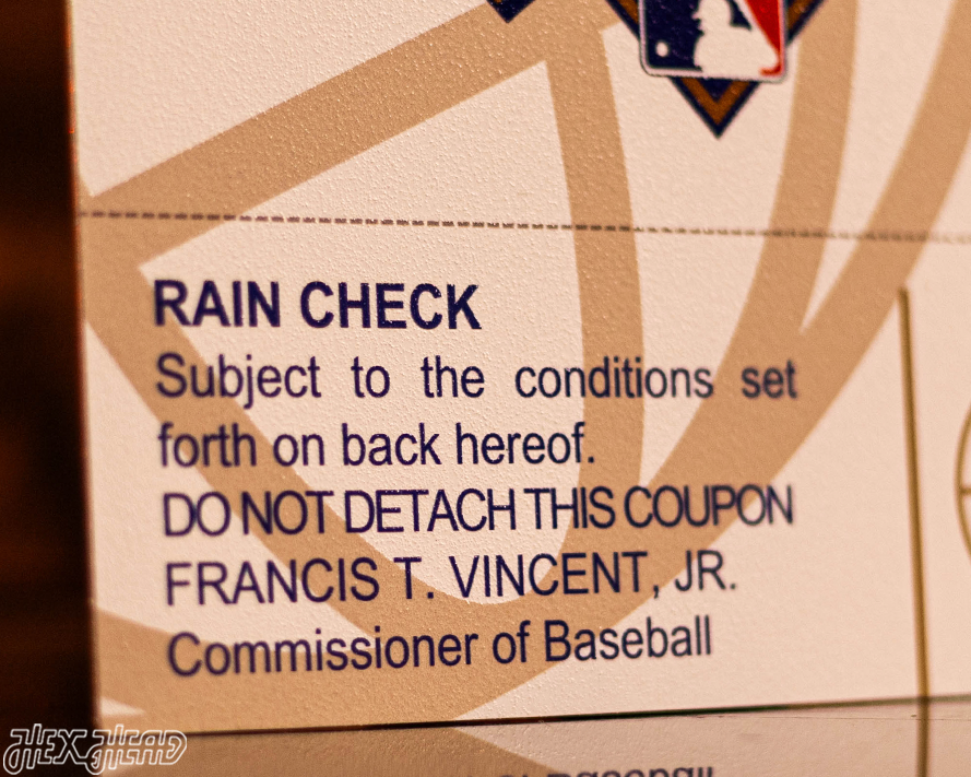 Toronto Blue Jays 1992 World Series Ticket Stub Single Layer Metal Wall Art