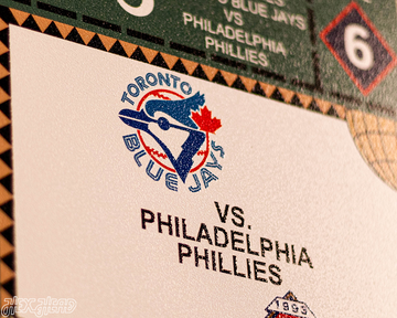 Toronto Blue Jays 1993 World Series Ticket Stub Single Layer Metal Wall Art