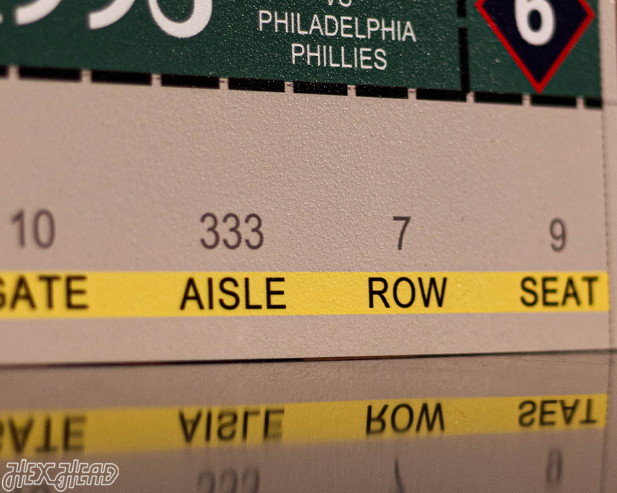 Toronto Blue Jays 1993 World Series Ticket Stub Single Layer Metal Wall Art