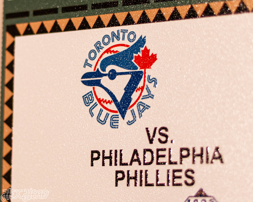 Toronto Blue Jays 1993 World Series Ticket Stub Single Layer Metal Wall Art