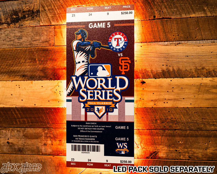 San Francisco Giants 2010 World Series Ticket Stub Single Layer Metal Wall Art