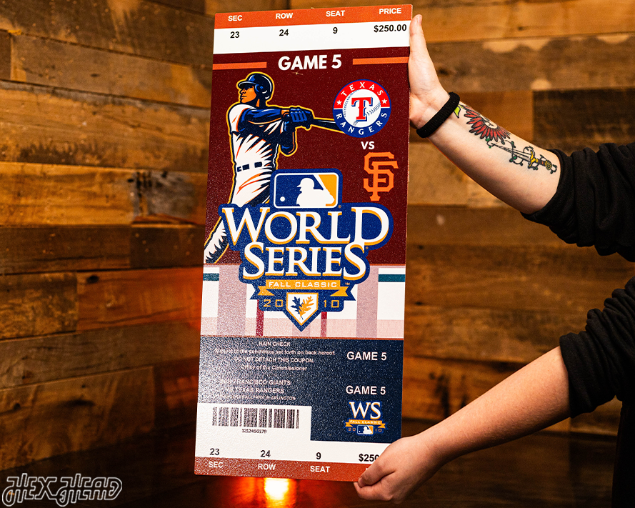 San Francisco Giants 2010 World Series Ticket Stub Single Layer Metal Wall Art