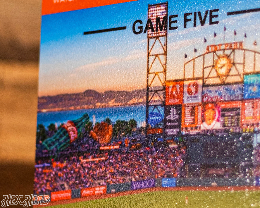 San Francisco Giants 2014 World Series Ticket Stub Single Layer Metal Wall Art