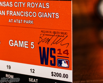 San Francisco Giants 2014 World Series Ticket Stub Single Layer Metal Wall Art