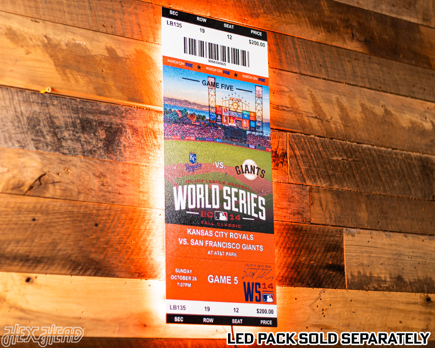 San Francisco Giants 2014 World Series Ticket Stub Single Layer Metal Wall Art