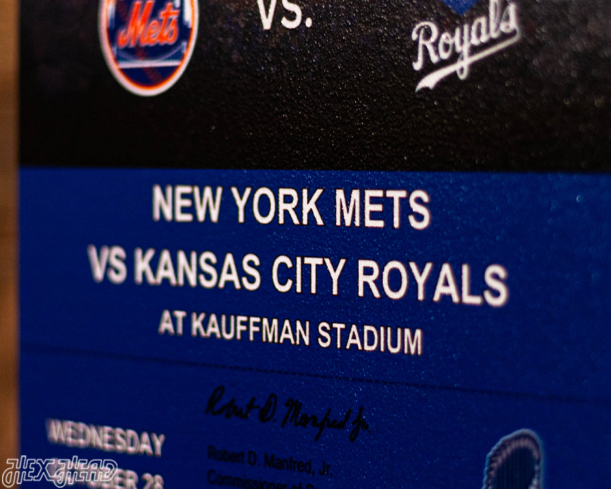 Kansas City Royals 2015 World Series Ticket Stub Single Layer Metal Wall Art