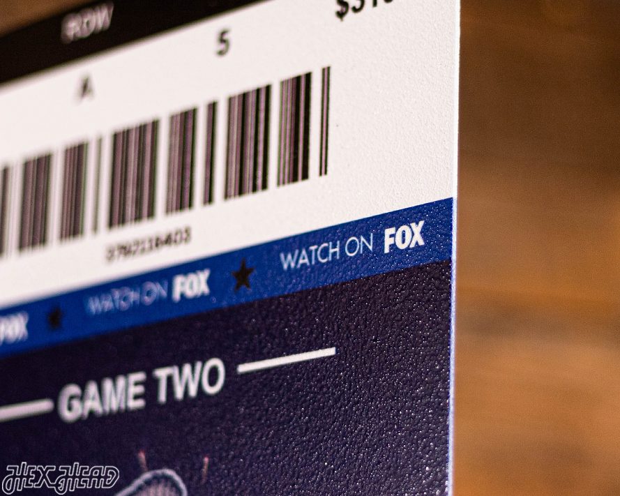Kansas City Royals 2015 World Series Ticket Stub Single Layer Metal Wall Art