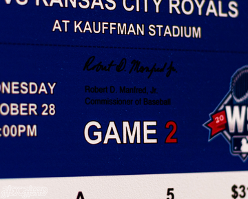 Kansas City Royals 2015 World Series Ticket Stub Single Layer Metal Wall Art