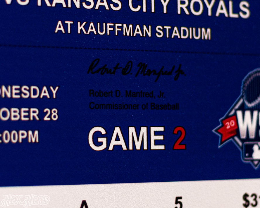 Kansas City Royals 2015 World Series Ticket Stub Single Layer Metal Wall Art