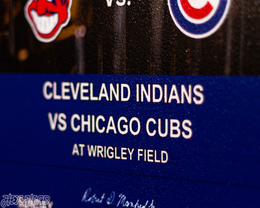 Chicago Cubs 2016 World Series Ticket Stub Single Layer Metal Wall Art