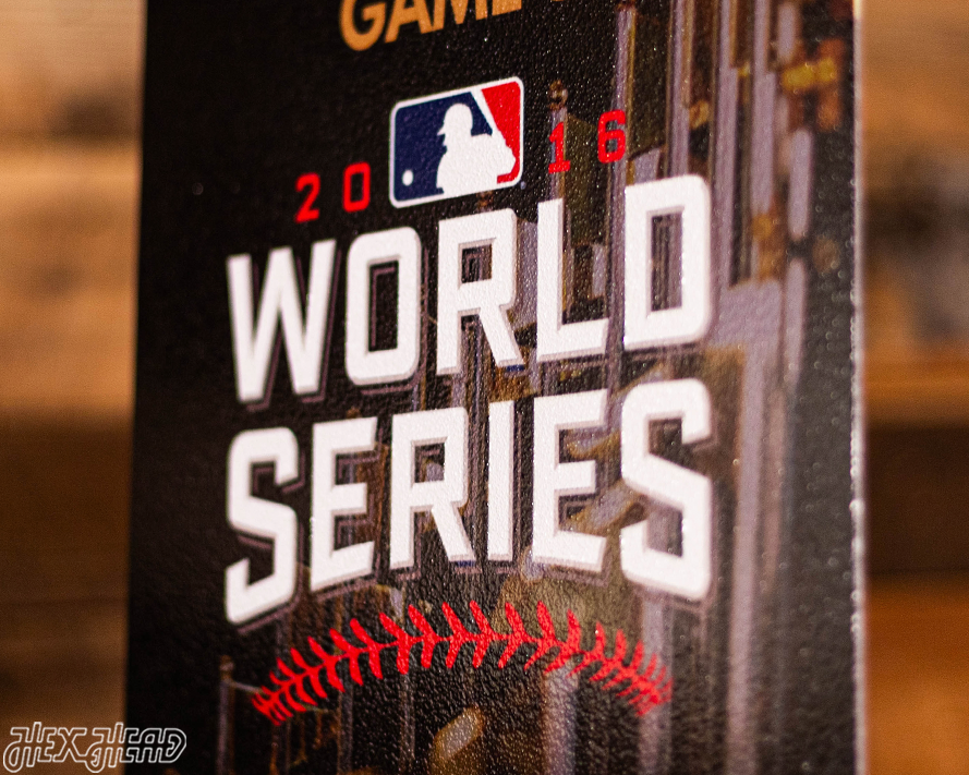 Chicago Cubs 2016 World Series Ticket Stub Single Layer Metal Wall Art