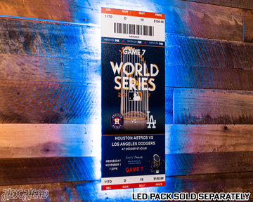 Houston Astros 2017 World Series Ticket Stub Single Layer Metal Wall Art