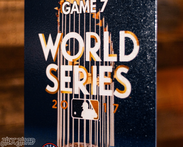 Houston Astros 2017 World Series Ticket Stub Single Layer Metal Wall Art