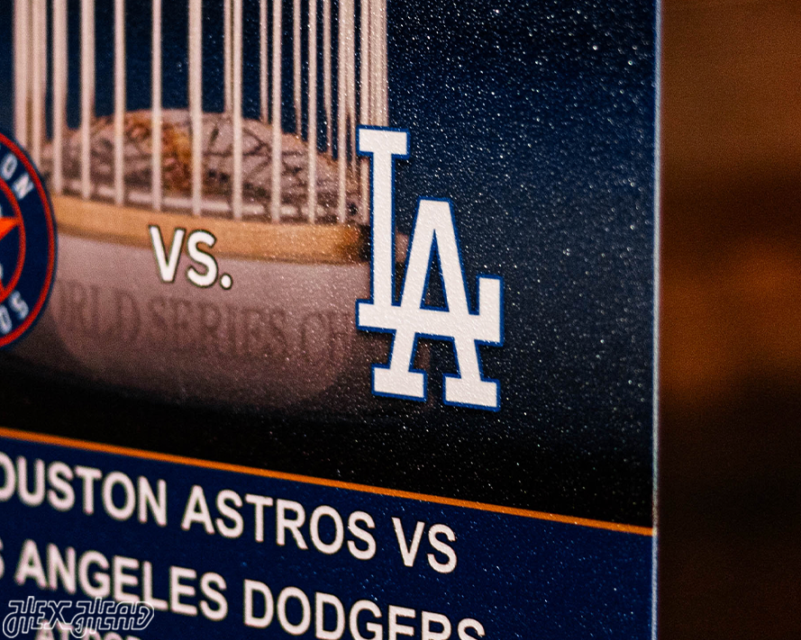 Houston Astros 2017 World Series Ticket Stub Single Layer Metal Wall Art