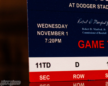 Houston Astros 2017 World Series Ticket Stub Single Layer Metal Wall Art