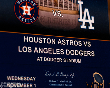 Houston Astros 2017 World Series Ticket Stub Single Layer Metal Wall Art