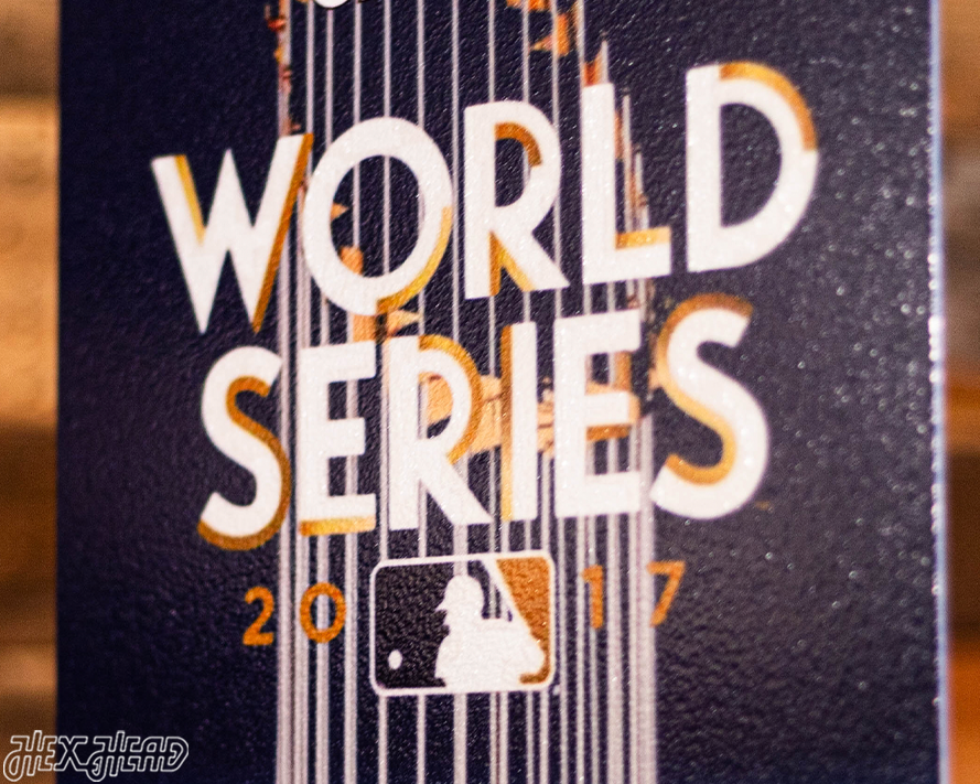 Houston Astros 2017 World Series Ticket Stub Single Layer Metal Wall Art
