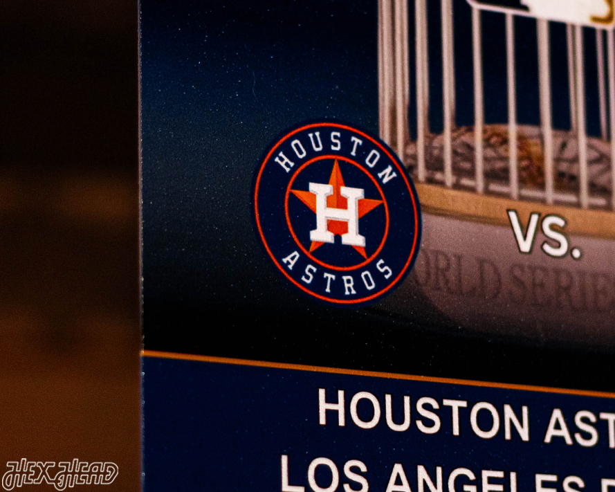 Houston Astros 2017 World Series Ticket Stub Single Layer Metal Wall Art
