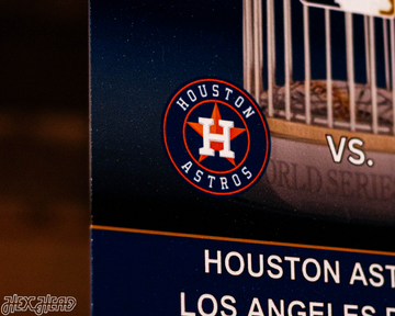 Houston Astros 2017 World Series Ticket Stub Single Layer Metal Wall Art