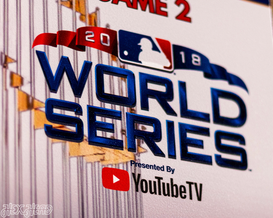 Boston Red Sox 2018 World Series Ticket Stub Single Layer Metal Wall Art