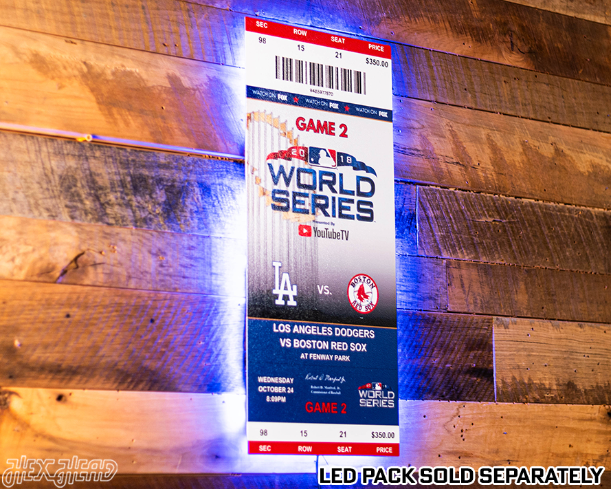 Boston Red Sox 2018 World Series Ticket Stub Single Layer Metal Wall Art