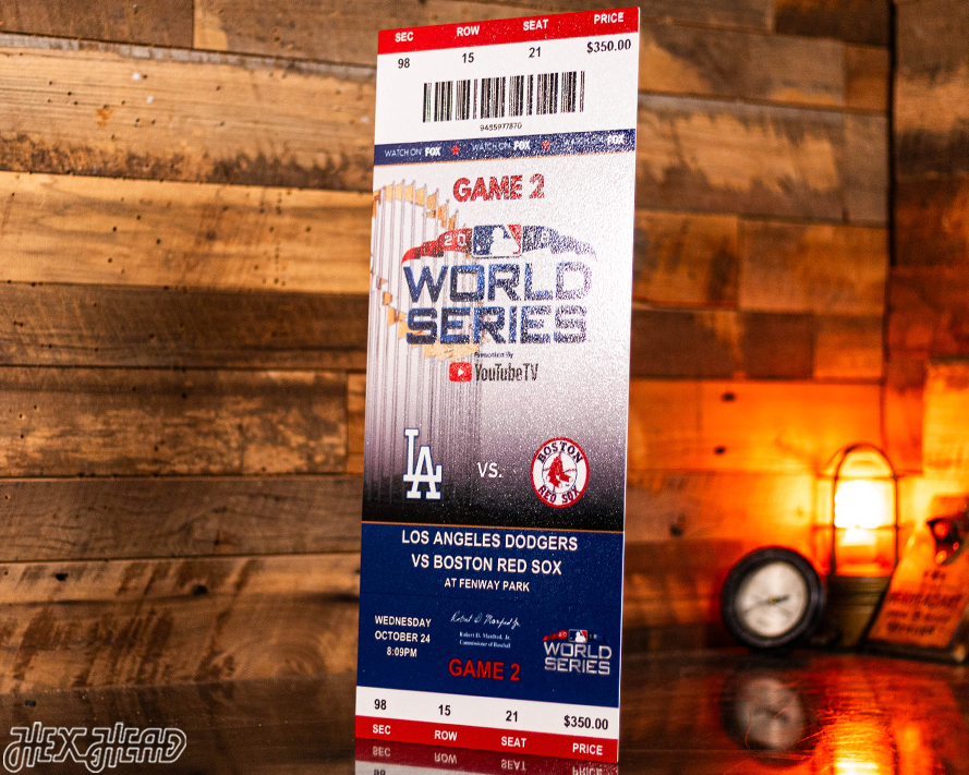 Boston Red Sox 2018 World Series Ticket Stub Single Layer Metal Wall Art
