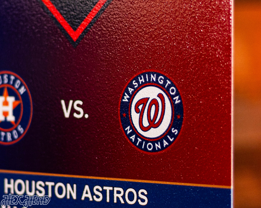 Washington Nationals 2019 World Series Ticket Stub Single Layer Metal Wall Art
