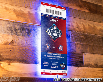 Washington Nationals 2019 World Series Ticket Stub Single Layer Metal Wall Art