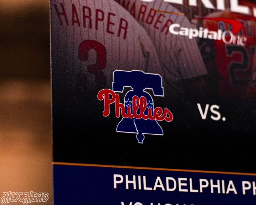 Houston Astros 2022 World Series Ticket Stub Single Layer Metal Wall Art