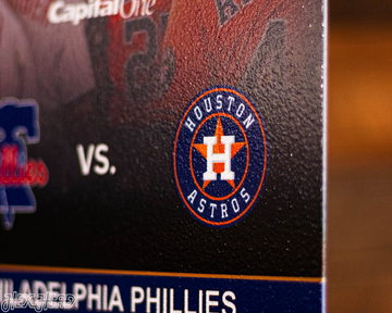 Houston Astros 2022 World Series Ticket Stub Single Layer Metal Wall Art