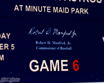 Houston Astros 2022 World Series Ticket Stub Single Layer Metal Wall Art