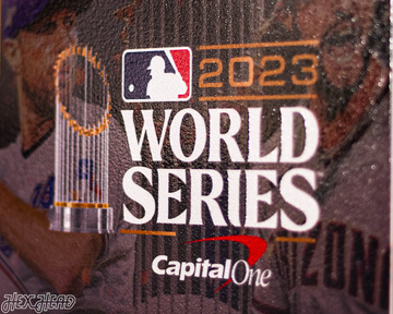 Texas Rangers 2023 World Series Ticket Stub Single Layer Metal Wall Art