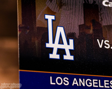 Los Angeles Dodgers 2024 World Series Ticket Stub Single Layer Metal Wall Art