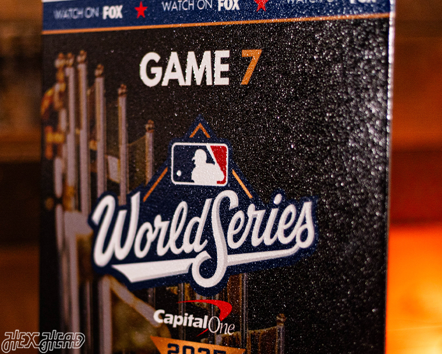 Los Angeles Dodgers 2025 World Series Ticket Stub Single Layer Metal Wall Art