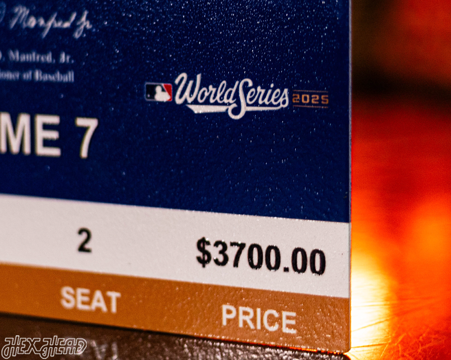 Los Angeles Dodgers 2025 World Series Ticket Stub Single Layer Metal Wall Art