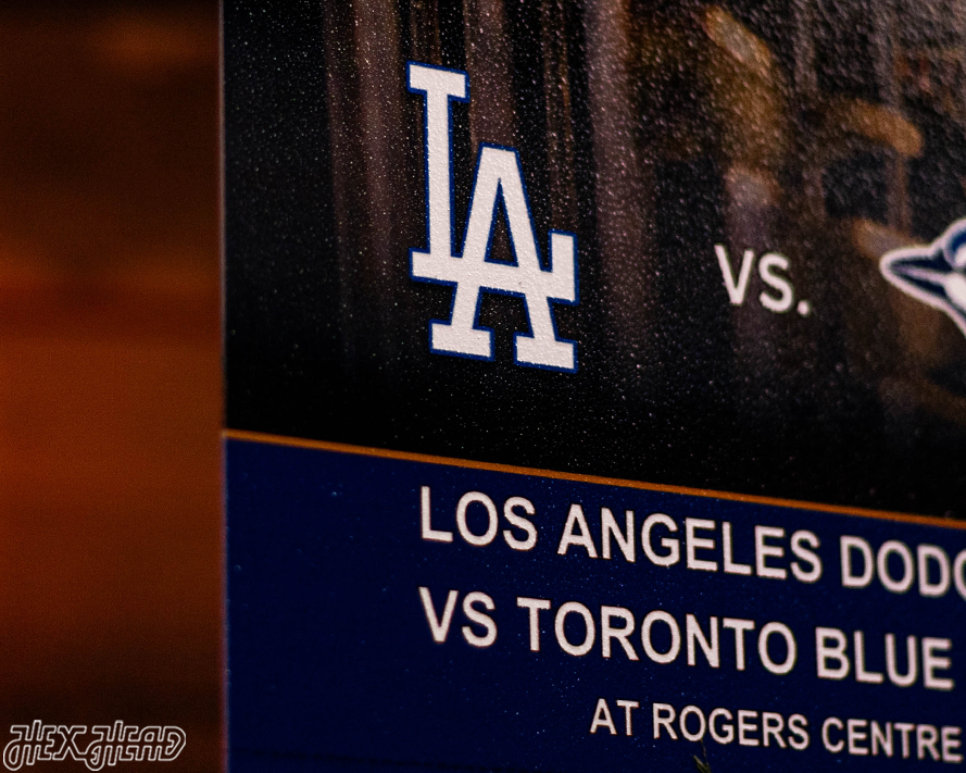 Los Angeles Dodgers 2025 World Series Ticket Stub Single Layer Metal Wall Art