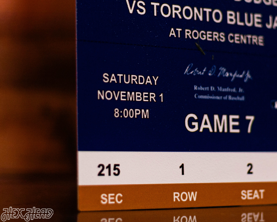 Los Angeles Dodgers 2025 World Series Ticket Stub Single Layer Metal Wall Art