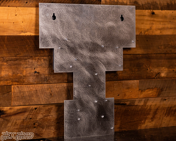 MONOCHROME - Texas Tech Red Raiders "DOUBLE T" 3D Vintage Metal Wall Art