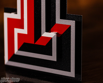 Texas Tech Red Raiders "DOUBLE T" 3D Vintage Metal Wall Art