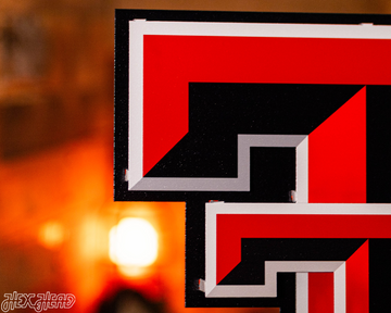 Texas Tech Red Raiders "DOUBLE T" 3D Vintage Metal Wall Art