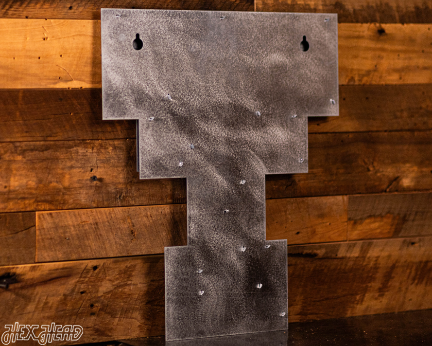 Texas Tech Red Raiders "DOUBLE T" 3D Vintage Metal Wall Art