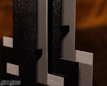 MONOCHROME - Texas Tech Red Raiders "DOUBLE T" 3D Metal Wall Art