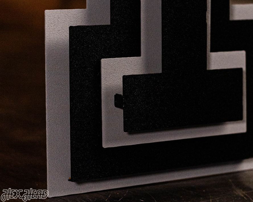 MONOCHROME - Texas Tech Red Raiders "DOUBLE T" 3D Metal Wall Art